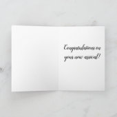 Herzlichen Glückwunsch zu Ihrer neuen Ankunft! Karte (Innenseite)