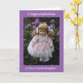 Herzlichen Glückwunsch zu Ihrer neuen großen Tocht Karte (Gelbe Blume)