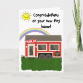 Herzlichen Glückwunsch zu Ihrer neuen Tiny Zuhause Karte (Vorderseite)