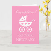 Herzlichen Glückwunsch zu Ihrer neuen Tochter Karte (Gelbe Blume)