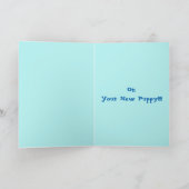 Herzlichen Glückwunsch zu Ihrer neuen Welpe Karte (Innenseite)