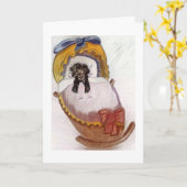 Herzlichen Glückwunsch zu Ihrer neuen Welpe Karte (Gelbe Blume)