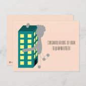 Herzlichen Glückwunsch zu Ihrer neuen Wohnung - An Postkarte (Vorne/Hinten)