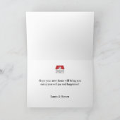 Herzlichen Glückwunsch zu Ihrer neuen Zuhause-Card Karte (Innenseite)