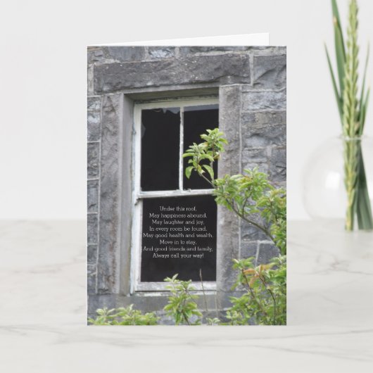 Herzlichen Glückwunsch zu Ihrer neuen Zuhause Card Karte (Vorderseite)