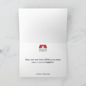 Herzlichen Glückwunsch zu Ihrer neuen Zuhause-Card Karte (Innenseite)