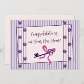 Herzlichen Glückwunsch zu Ihrer neuen Zuhause-Flac (Vorne/Hinten)