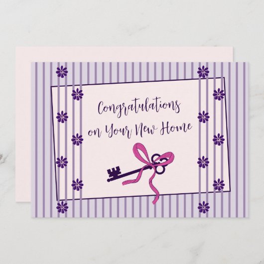 Herzlichen Glückwunsch zu Ihrer neuen Zuhause-Flac (Vorne/Hinten)