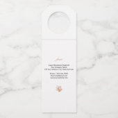 Herzlichen Glückwunsch zu Ihrer neuen Zuhause Flor Flaschenanhänger (Rückseite)