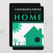 Herzlichen Glückwunsch zu Ihrer neuen Zuhause (grü (Vorne/Hinten)