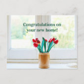Herzlichen Glückwunsch zu Ihrer neuen Zuhause Hous Postkarte (Vorderseite)