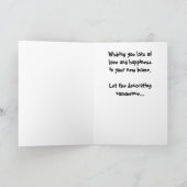 Herzlichen Glückwunsch zu Ihrer neuen Zuhause-Kart Karte (Innenseite)