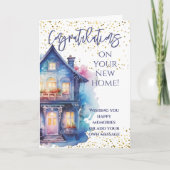 Herzlichen Glückwunsch zu Ihrer neuen Zuhause Karte (Vorderseite)