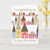 Herzlichen Glückwunsch zu Ihrer neuen Zuhause Karte (Gelbe Blume)