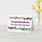 Herzlichen Glückwunsch zu Ihrer neuen Zuhause! Karte (Gelbe Blume)