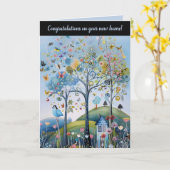 Herzlichen Glückwunsch zu Ihrer neuen Zuhause Karte (Gelbe Blume)