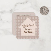 Herzlichen Glückwunsch zu Ihrer neuen Zuhause Mitteilungskarte (Vorderseite/Rückseite Beispiel)