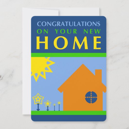 Herzlichen Glückwunsch zu Ihrer neuen Zuhause (Mod Einladung (Vorderseite)