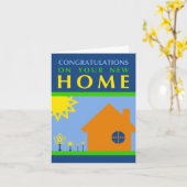 Herzlichen Glückwunsch zu Ihrer neuen Zuhause : Po Karte (Gelbe Blume)