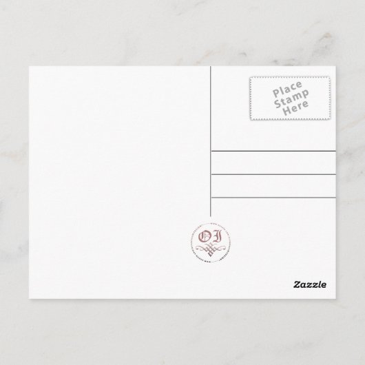 Herzlichen Glückwunsch zu Ihrer neuen Zuhause : Po Postkarte (Rückseite)