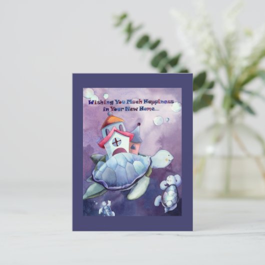Herzlichen Glückwunsch zu Ihrer neuen Zuhause Post Ankündigungspostkarte (Stehend Vorderseite)