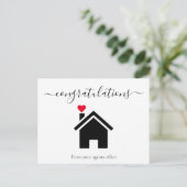 Herzlichen Glückwunsch zu Ihrer neuen Zuhause Postkarte (Stehend Vorderseite)