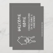 Herzlichen Glückwunsch zu Ihrer neuen Zuhause: REA Dankeskarte (Vorne/Hinten)