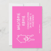 Herzlichen Glückwunsch zu Ihrer neuen Zuhause: REA Dankeskarte (Vorderseite)