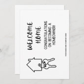 Herzlichen Glückwunsch zu Ihrer neuen Zuhause: REA Dankeskarte (Vorne/Hinten)