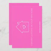 Herzlichen Glückwunsch zu Ihrer neuen Zuhause: REA Dankeskarte (Vorne/Hinten)