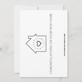 Herzlichen Glückwunsch zu Ihrer neuen Zuhause: REA Dankeskarte