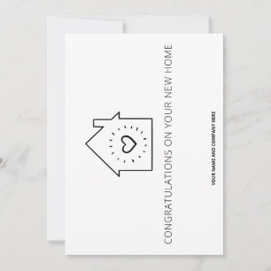 Herzlichen Glückwunsch zu Ihrer neuen Zuhause: REA Dankeskarte