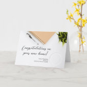 Herzlichen Glückwunsch zu Ihrer neuen Zuhause Simp Karte (Gelbe Blume)