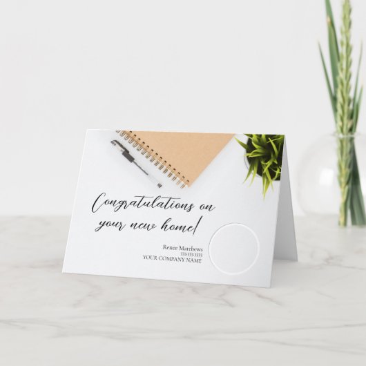 Herzlichen Glückwunsch zu Ihrer neuen Zuhause Simp Karte (Vorderseite)