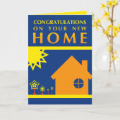 Herzlichen Glückwunsch zu Ihrer neuen Zuhause (Son Karte (Gelbe Blume)