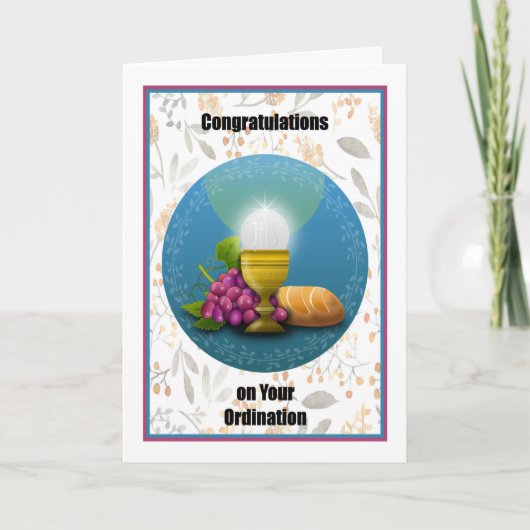 Herzlichen Glückwunsch zu Ihrer Ordination Karte (Vorderseite)