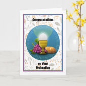 Herzlichen Glückwunsch zu Ihrer Ordination Karte (Gelbe Blume)