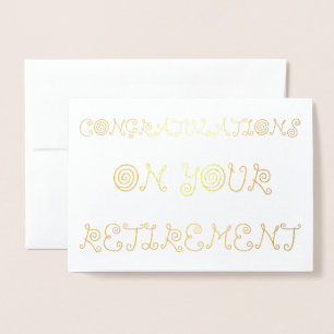 Herzlichen Glückwunsch zu Ihrer Pensionierung Folienkarte