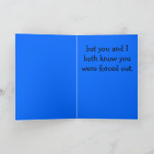 Herzlichen Glückwunsch zu Ihrer Pensionierung Karte (Innenseite)