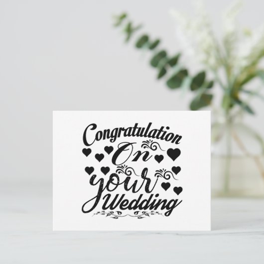 Herzlichen Glückwunsch zu Ihrer PostCard Postkarte (Stehend Vorderseite)