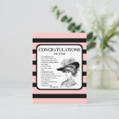 Herzlichen Glückwunsch zu Ihrer... Postkarte (Stehend Vorderseite)