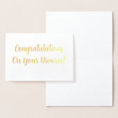 Herzlichen Glückwunsch zu Ihrer Scheidung! Folienkarte (Anzeige)