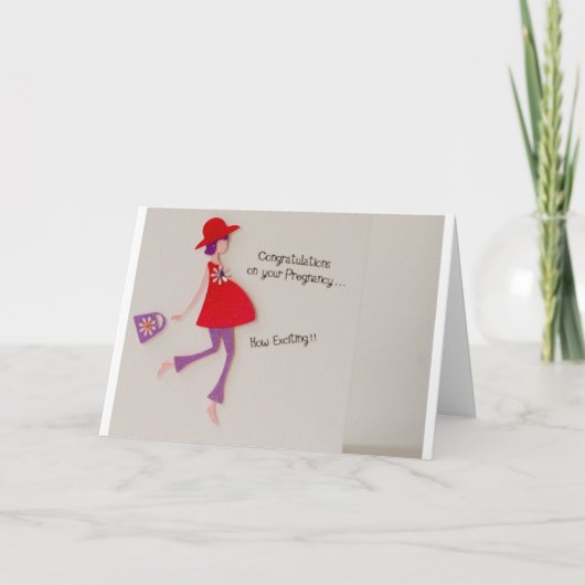 Herzlichen Glückwunsch zu Ihrer Schwangerschaft! Karte (Vorderseite)