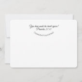 Herzlichen Glückwunsch zu Ihrer Taufkarte (Rückseite)