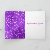 Herzlichen Glückwunsch zu Ihrer Verlobung Karte (Innenseite)