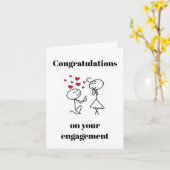 Herzlichen Glückwunsch zu Ihrer Verlobung Karte (Gelbe Blume)