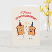 Herzlichen Glückwunsch zu Ihrer Verlobung Karte (Gelbe Blume)