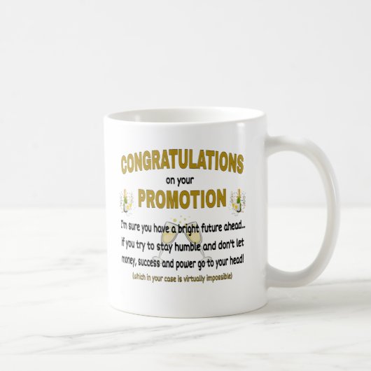 Herzlichen Glückwunsch zu Ihrer Werbeaktion Kaffeetasse (Rechts)