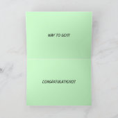 Herzlichen Glückwunsch zu Ihrer Werbeaktion Karte (Innenseite)