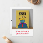 "Herzlichen Glückwunsch zu Ihrer Werbeaktion!" Mitteilungskarte (Vorderseite/Rückseite Beispiel)